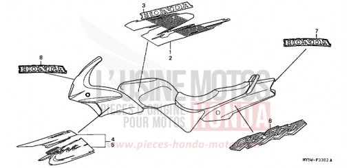 STREIFEN (3) CB500SW de 1998